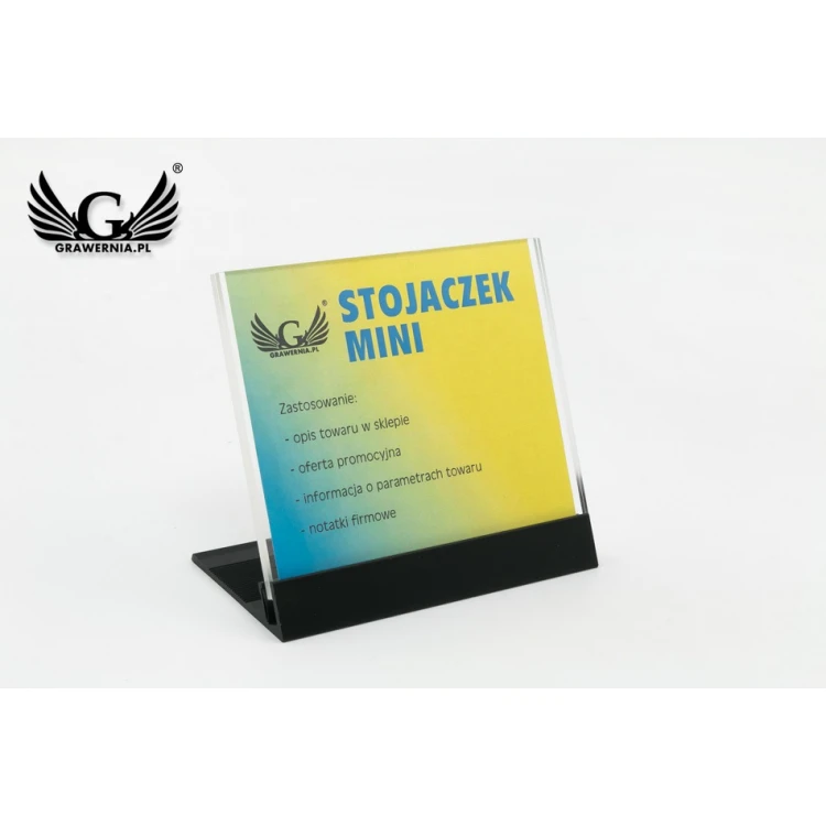 Mini stand for note card - window size: 95x80mm - PR023