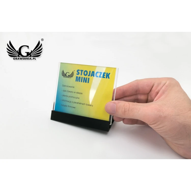Mini stand for note card - window size: 95x80mm - PR023