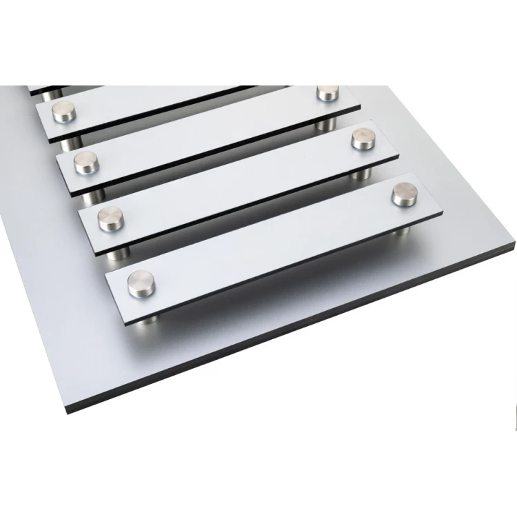 Mini Information Board Laser Engraved on Spacers - Dimensions: 230x270mm - TAB419