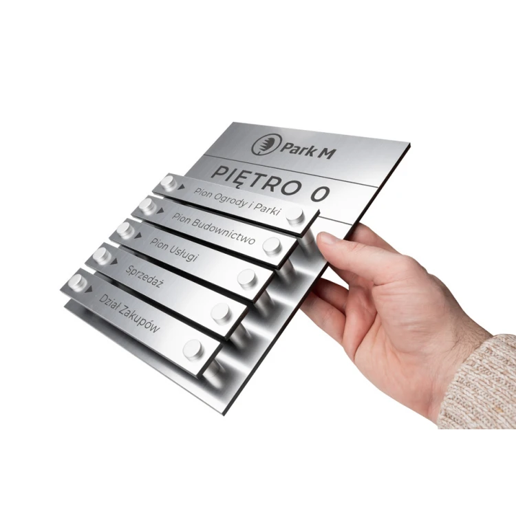 Laser Engraved Signboard on Spacers - Size: 200x250mm - TAB256