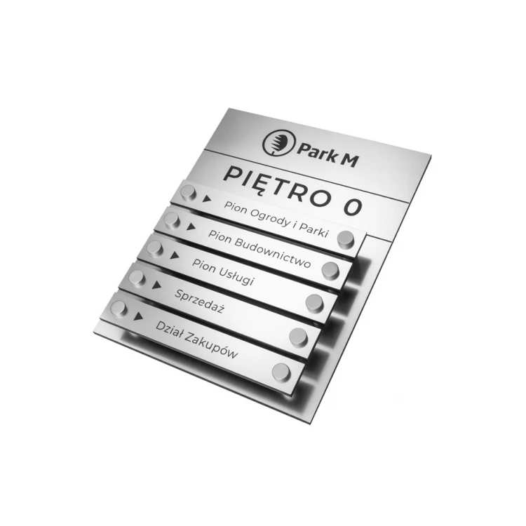 Laser Engraved Signboard on Spacers - Size: 200x250mm - TAB256