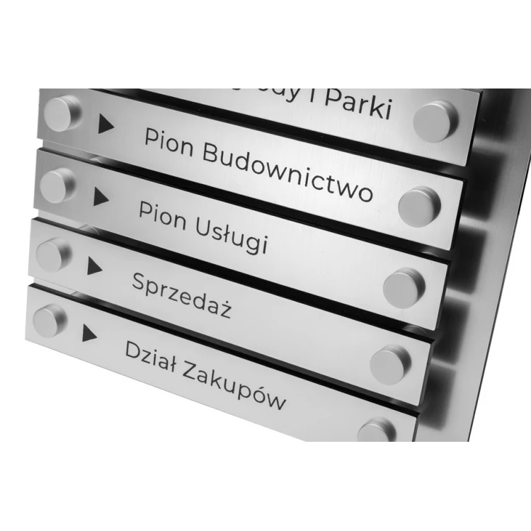 Laser Engraved Signboard on Spacers - Size: 200x250mm - TAB256