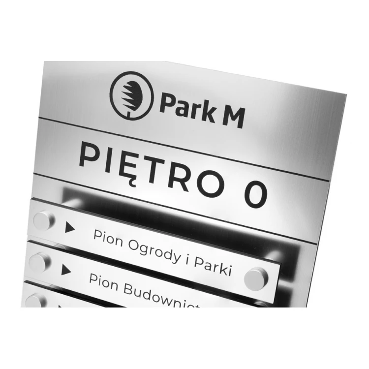 Laser Engraved Signboard on Spacers - Size: 200x250mm - TAB256