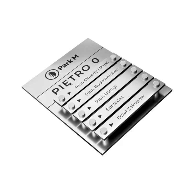Laser Engraved Signboard on Spacers - Size: 200x250mm - TAB256