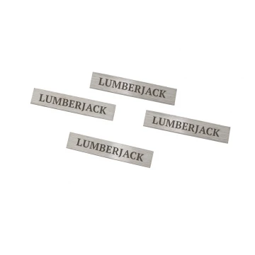 Brushed Steel Plates with Your Engraving - Size 25x5x1mm - TAB118