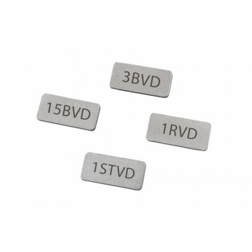 Matte Steel Plates with Your Engraving - size 15x7x1mm - TAB119