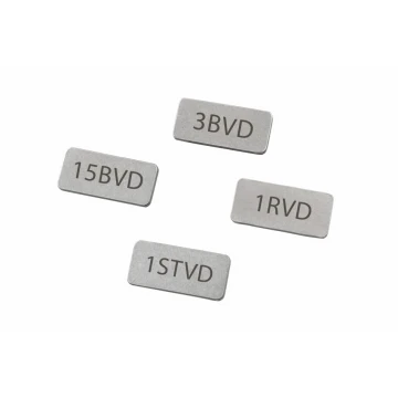 Matte Steel Plates with Your Engraving - size 15x7x1mm - TAB119