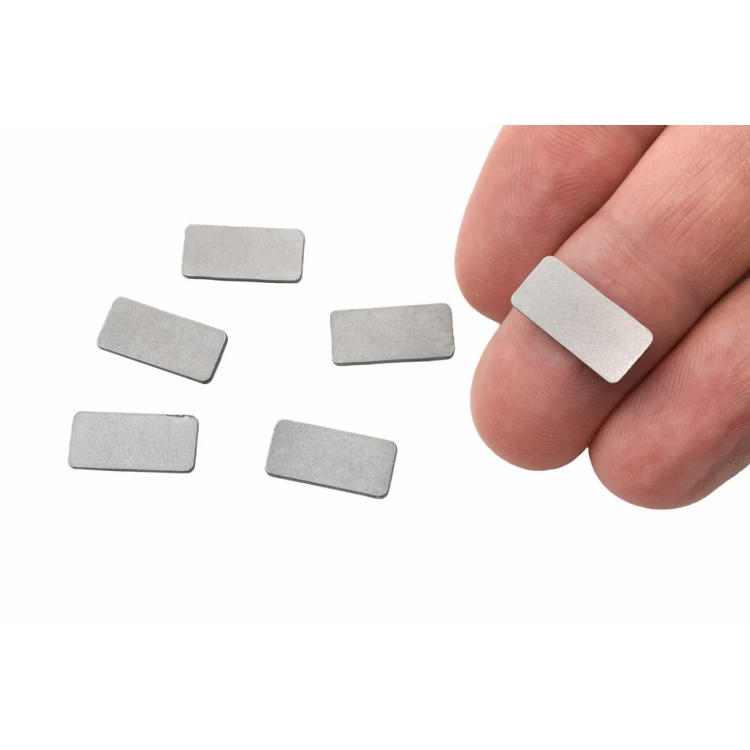 Matte Steel Plates with Your Engraving - size 15x7x1mm - TAB119