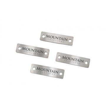 Brushed Steel Plates with Your Engraving - Size 25x7x1mm - TAB122
