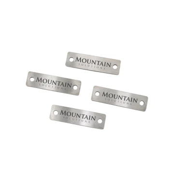 Brushed Steel Plates with Your Engraving - Size 25x7x1mm - TAB122