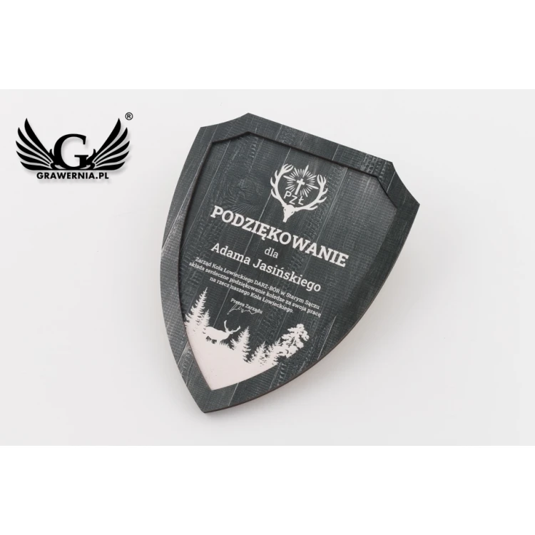 Hunting Diploma - Mini Shield in Elegant Case - NAT021
