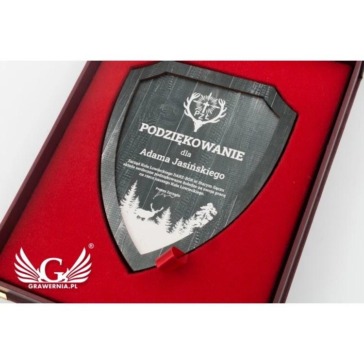 Hunting Diploma - Mini Shield in Elegant Case - NAT021