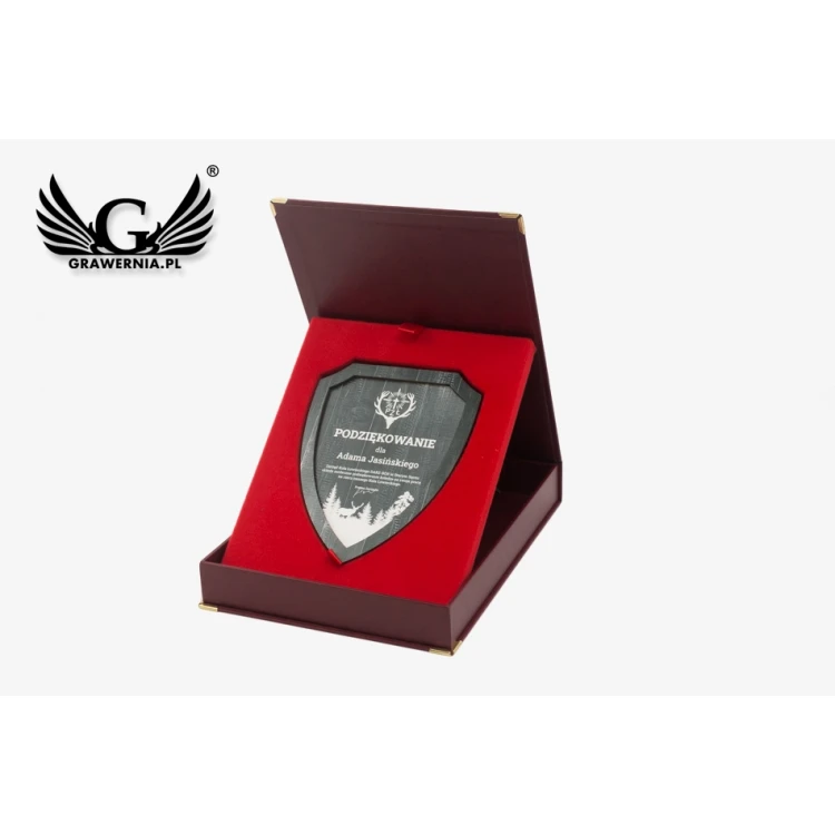 Hunting Diploma - Mini Shield in Elegant Case - NAT021