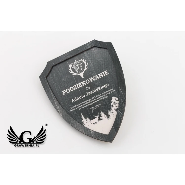 Hunting Diploma - Mini Shield in Elegant Case - NAT021