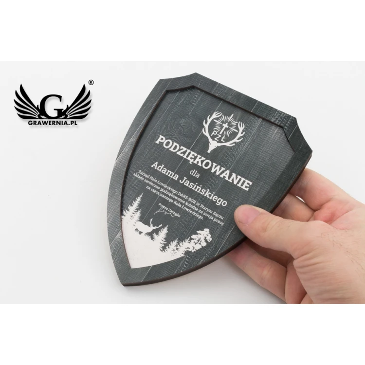 Hunting Diploma - Mini Shield in Elegant Case - NAT021
