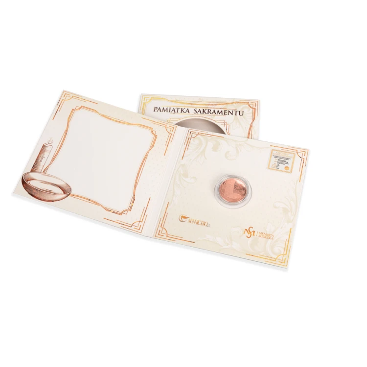 Copper Coin - Health, Happiness and Joy - Holy Baptism Souvenir - MON028