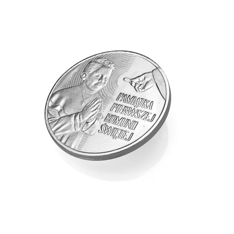 Silver-plated Coin - First Holy Communion Souvenir - MON026