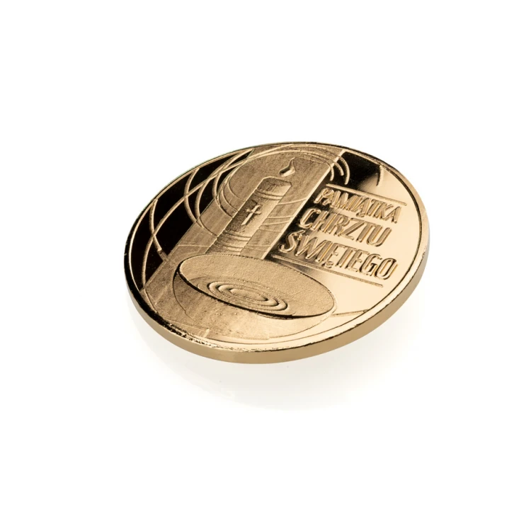 Gold-plated Coin - Health, Happiness and Joy - Holy Baptism Souvenir - MON025