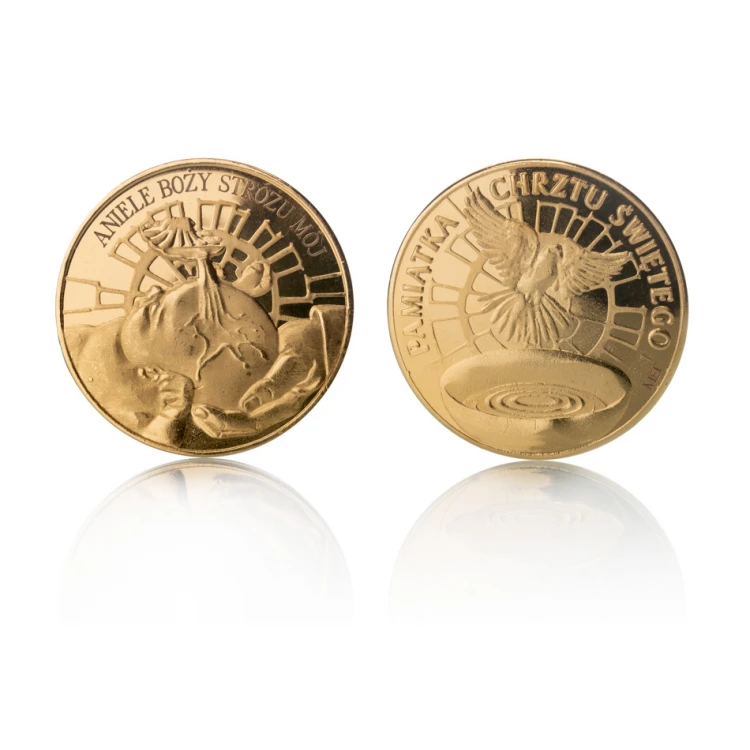 Gold-plated Coin - Holy Baptism Souvenir - MON022