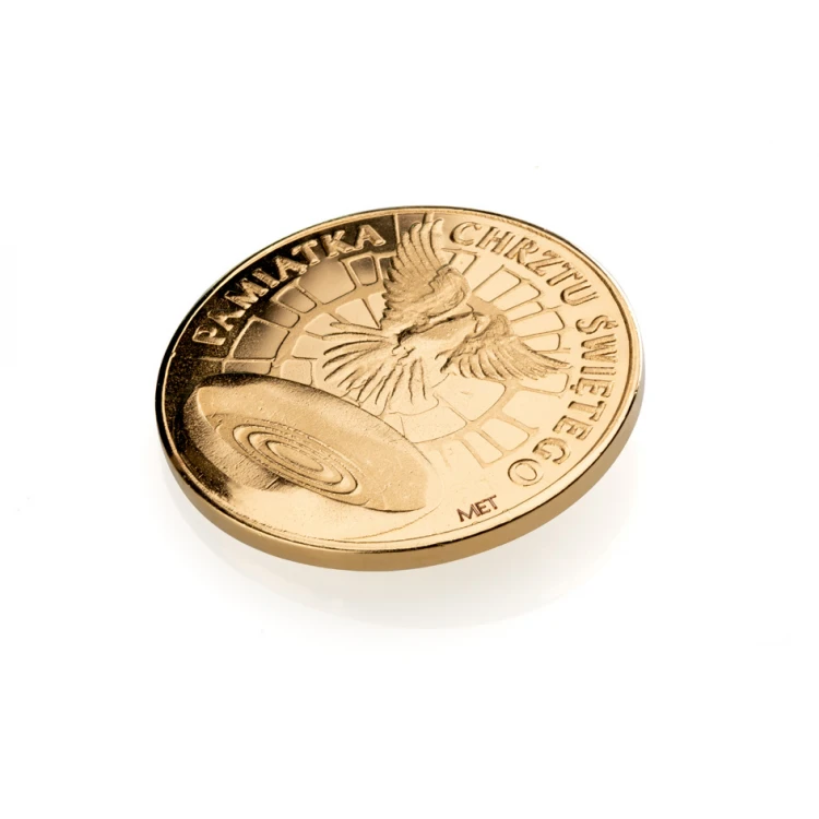 Dedicated Coin - Gold Plated - Holy Baptism Souvenir - MON008