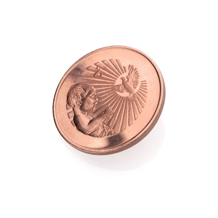 Dedicated Coin - Copper - Holy Baptism Souvenir - MON003