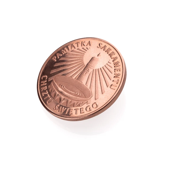 Dedicated Coin - Copper - Holy Baptism Souvenir - MON003