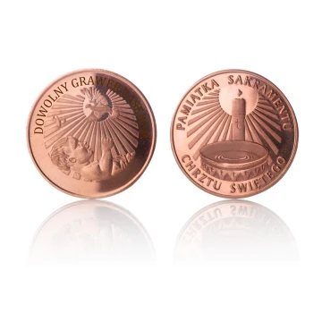 Dedicated Coin - Copper - Holy Baptism Souvenir - MON003