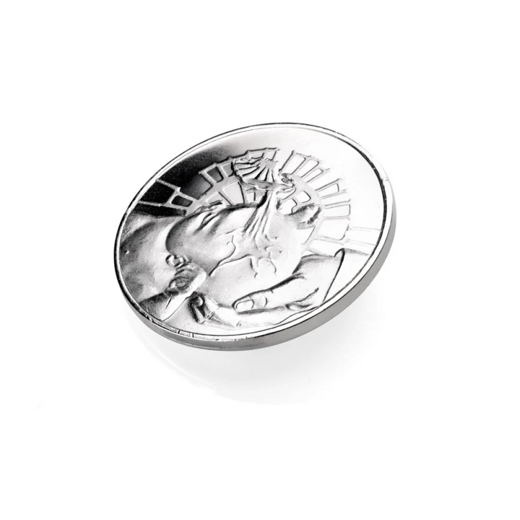 Dedicated Coin - Silver Plated - Holy Baptism Souvenir - MON005