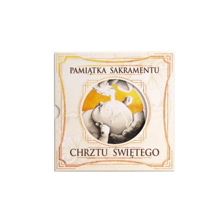 Dedicated Coin - Gold Plated - Holy Baptism Souvenir - MON008