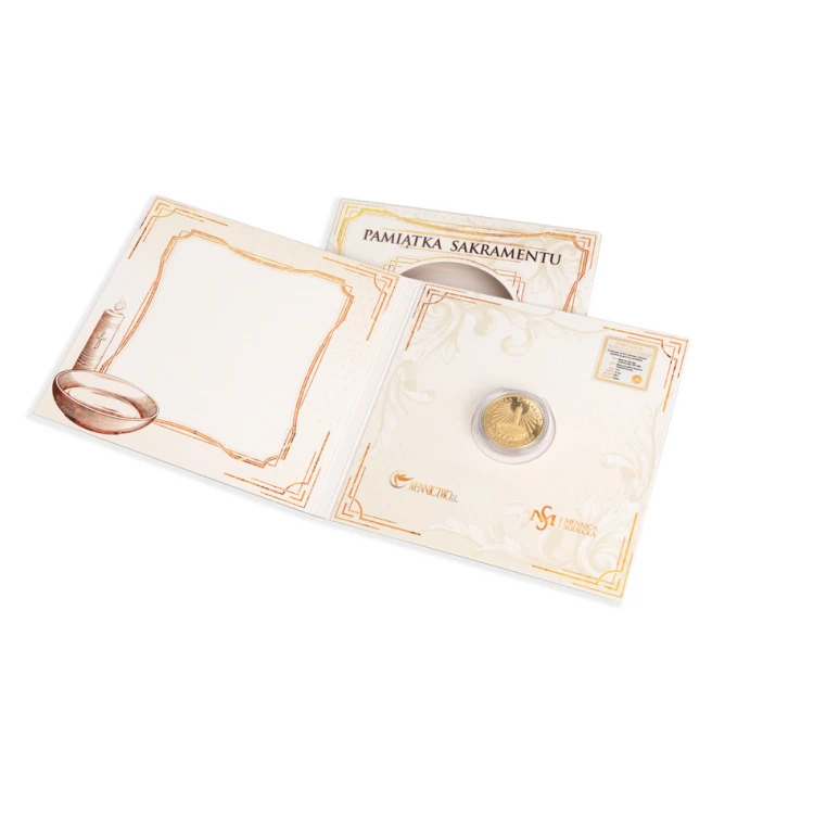 Dedicated Coin - Gold Plated - Holy Baptism Souvenir - MON007
