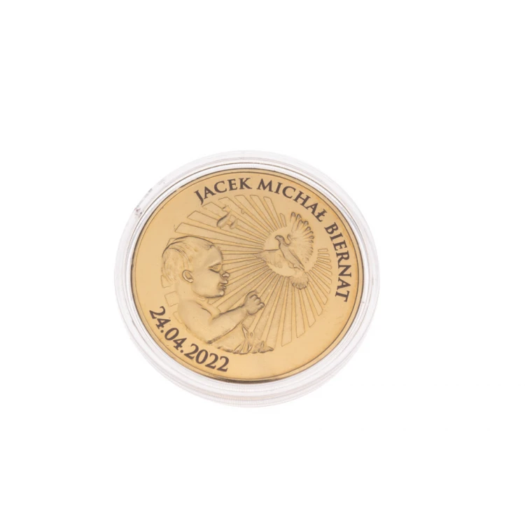 Dedicated Coin - Gold Plated - Holy Baptism Souvenir - MON007