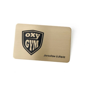 Exclusive Regular Customer Card in Wooden Case - Engraved Brass - M014