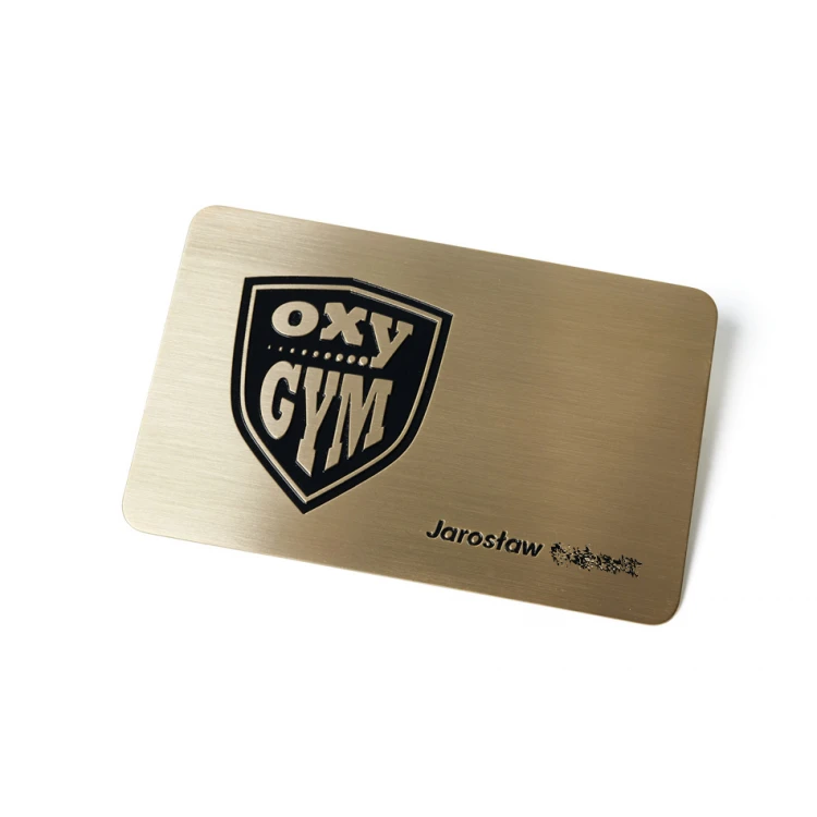 Exclusive Regular Customer Card in Wooden Case - Engraved Brass - M014