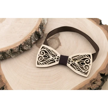 Wooden Bow Tie - Art 2 - Maple Wood - MDR055