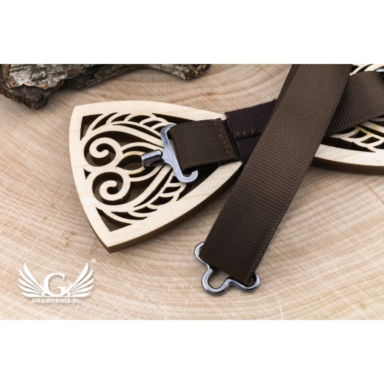 Wooden Bow Tie - Art 2 - Maple Wood - MDR055