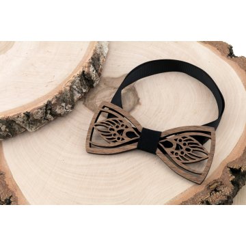 Wooden Bow Tie - Art - Walnut Wood - MDR050