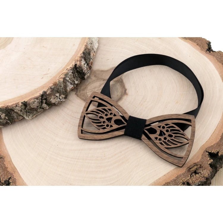 Wooden Bow Tie - Art - Walnut Wood - MDR050