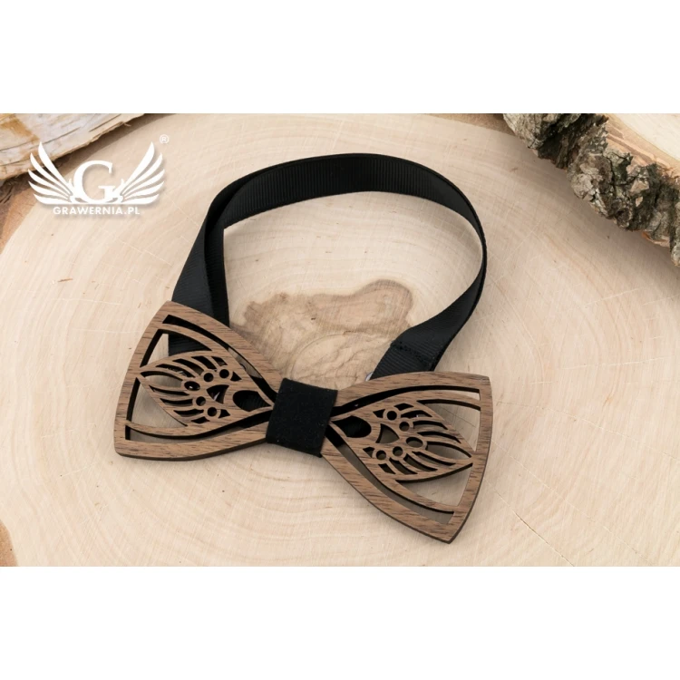 Wooden Bow Tie - Art - Walnut Wood - MDR050