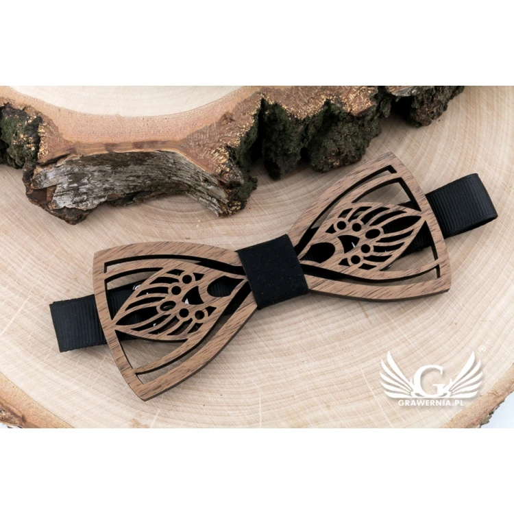 Wooden Bow Tie - Art - Walnut Wood - MDR050