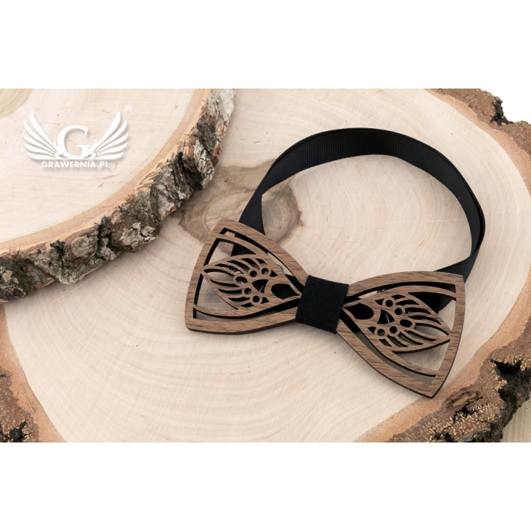 Wooden Bow Tie - Art - Walnut Wood - MDR050