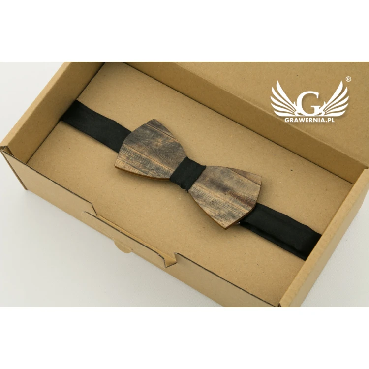 Wooden Bow Tie - Colorful UV Print - MDR019 (Small)