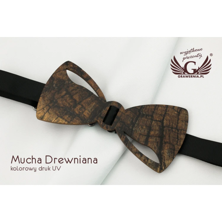 Wooden Bow Tie - Colorful UV Print - MDR022