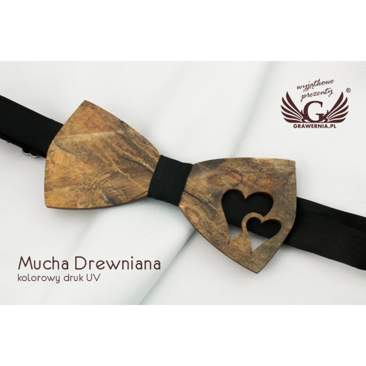 Wooden Bow Tie - Colorful UV Print - MDR024