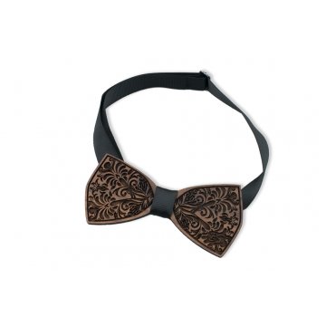 Wooden Bow Tie - Nature - Walnut Wood - MDR047