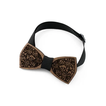 Wooden Bow Tie Mini - Nature Mini - Walnut Wood - MDR060