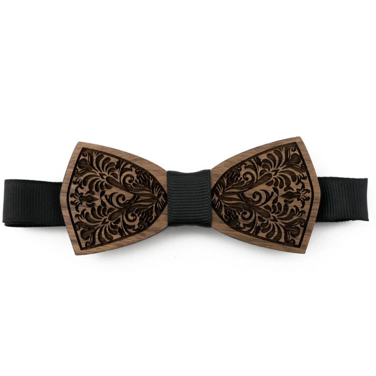Wooden Bow Tie Mini - Nature Mini - Walnut Wood - MDR060