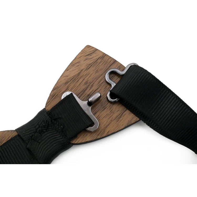 Wooden Bow Tie Mini - Nature Mini - Walnut Wood - MDR060