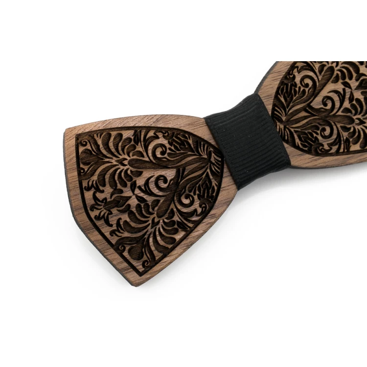 Wooden Bow Tie Mini - Nature Mini - Walnut Wood - MDR060
