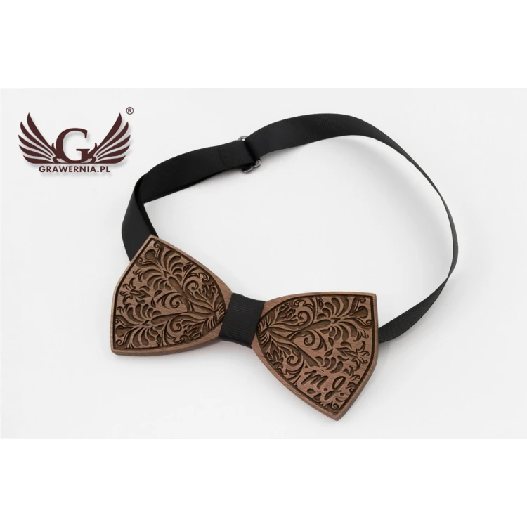 Wooden Bow Tie - Nature - Walnut Wood - MDR047