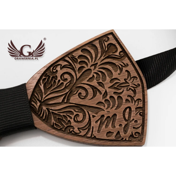 Wooden Bow Tie - Nature - Walnut Wood - MDR047